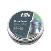 Пульки HV Silver Point к.6,35мм, 1,58г (150шт./бан.)